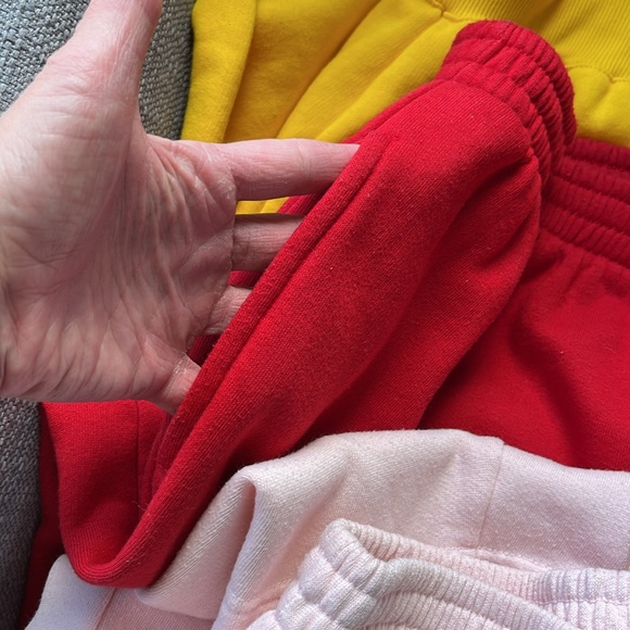 Pacer Petite sweat pants set of three yellow, red and pink. Size PL - Picture 5 of 7